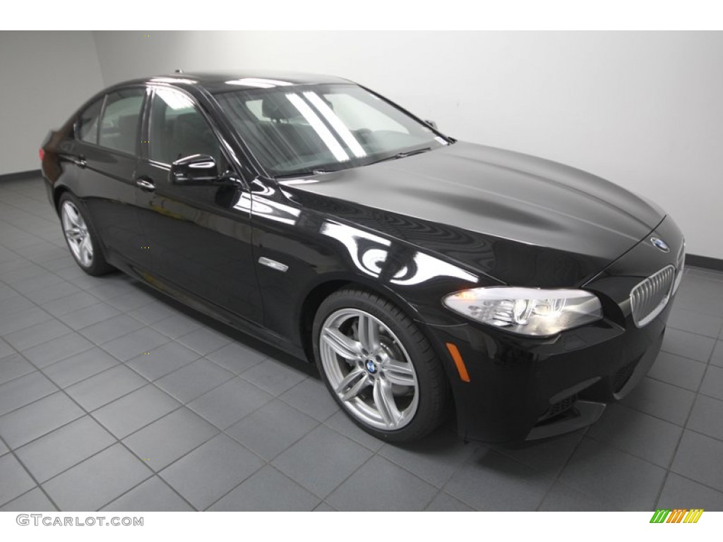 2013 5 Series 550i Sedan - Jet Black / Black photo #7