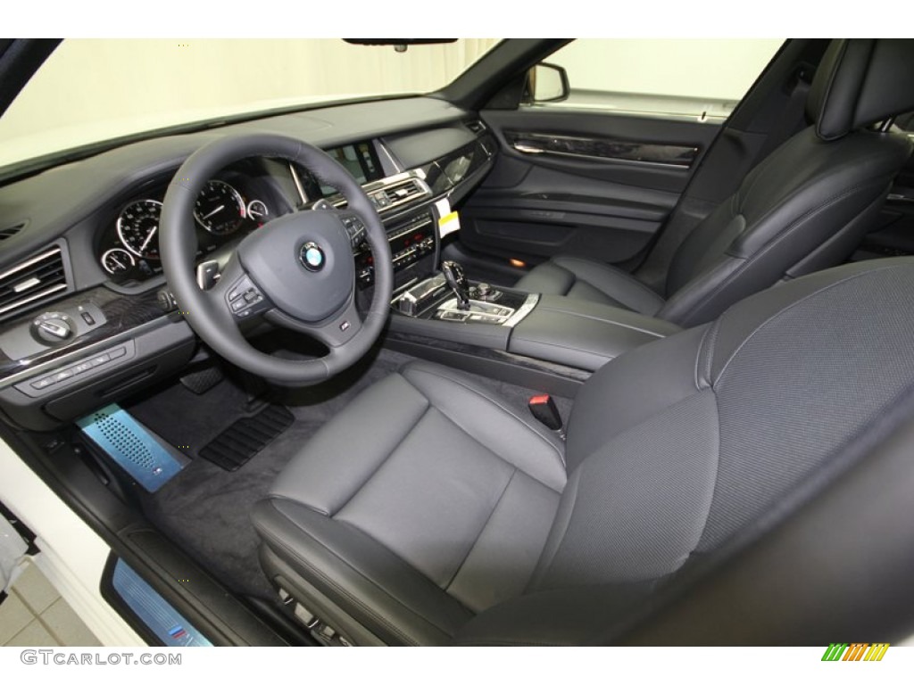Black Interior 2013 BMW 7 Series 750Li Sedan Photo #76339213