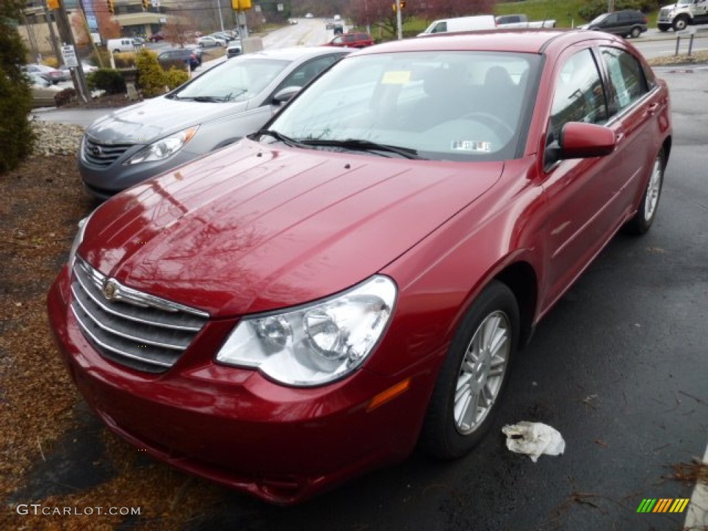 Inferno Red Crystal Pearl 2007 Chrysler Sebring Touring Sedan Exterior Photo #76339354