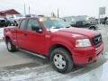 Bright Red 2008 Ford F150 STX SuperCab 4x4 Exterior