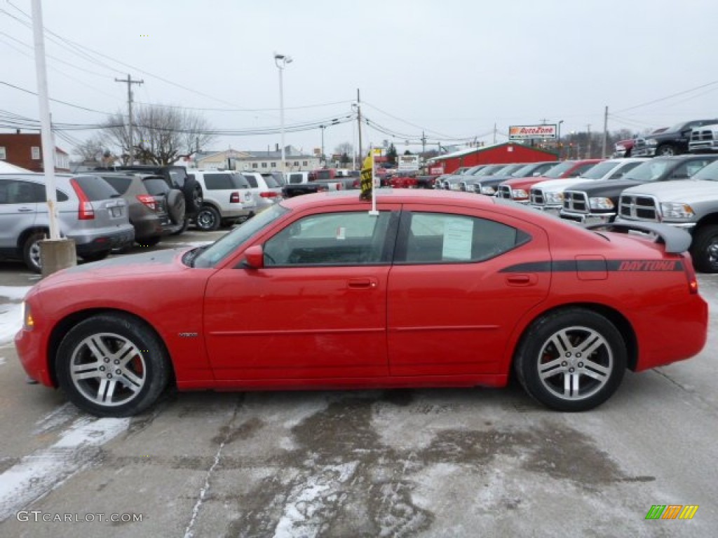 Inferno Red Crystal Pearl 2006 Dodge Charger R/T Daytona Exterior Photo #76339945