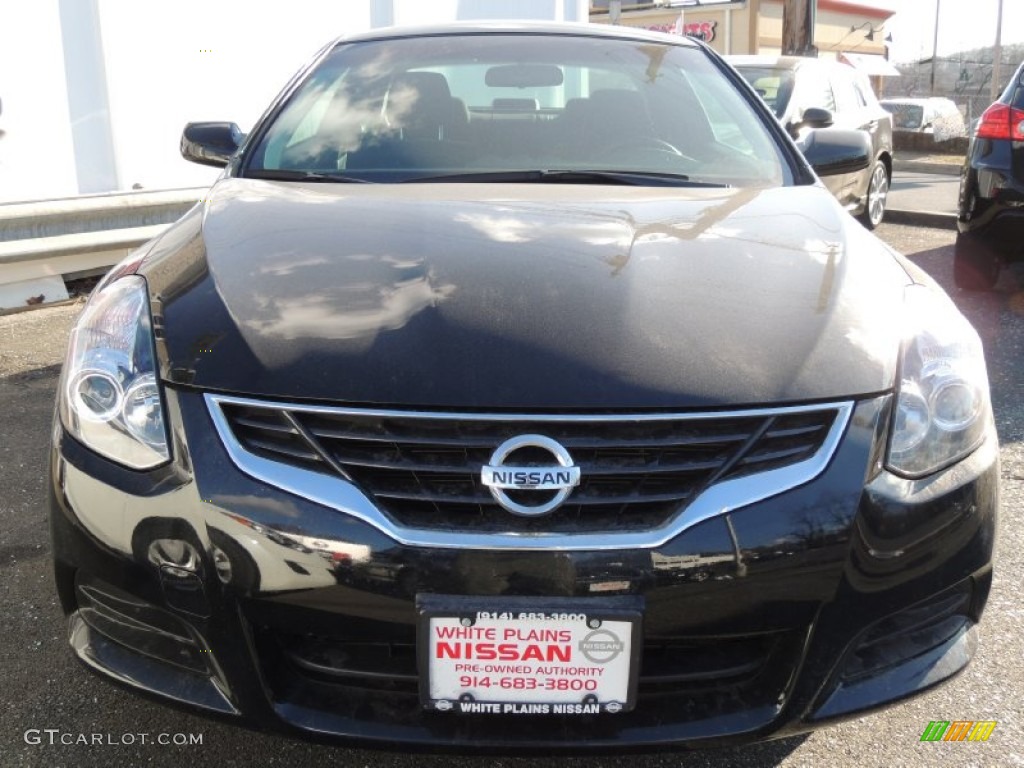2012 Altima 2.5 S Coupe - Super Black / Charcoal photo #2