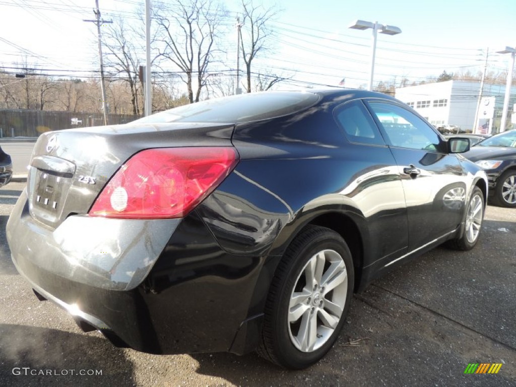 2012 Altima 2.5 S Coupe - Super Black / Charcoal photo #7