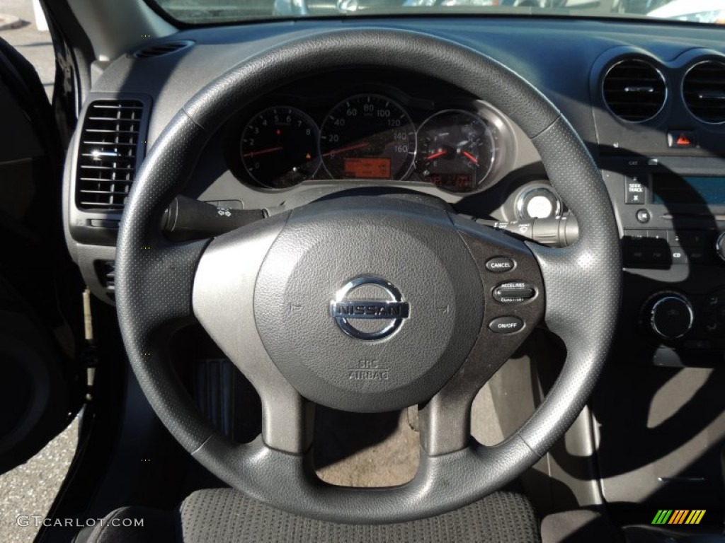 2012 Altima 2.5 S Coupe - Super Black / Charcoal photo #12