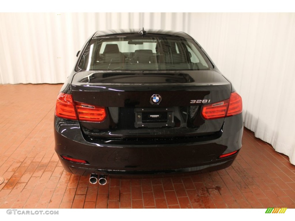 2013 3 Series 328i Sedan - Black Sapphire Metallic / Black photo #4