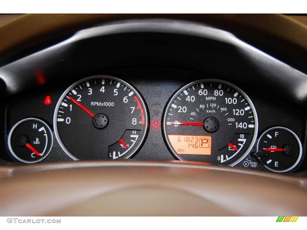 2008 Frontier LE Crew Cab - Storm Grey / Beige photo #23