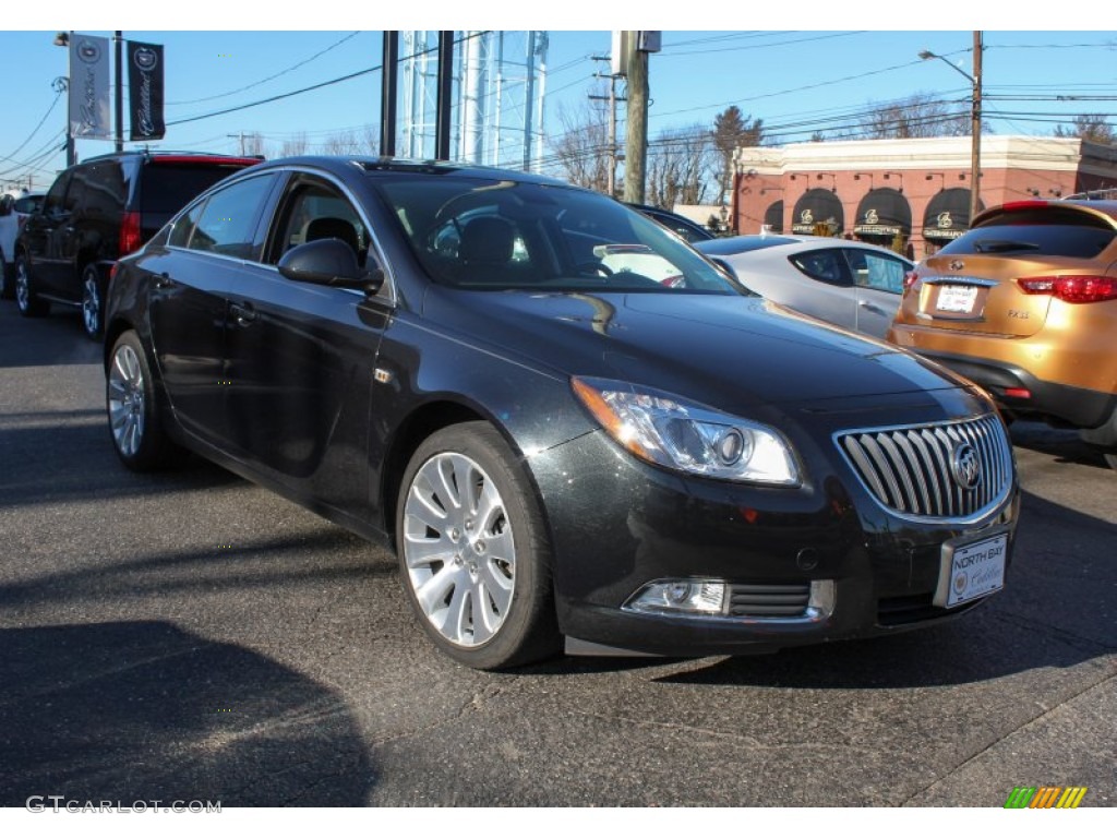 Carbon Black Metallic 2011 Buick Regal CXL Turbo Exterior Photo #76342653