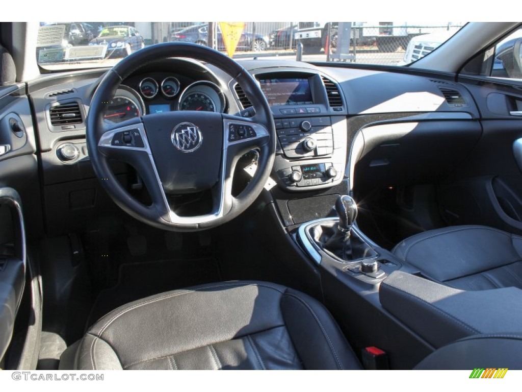 Ebony Interior 2011 Buick Regal CXL Turbo Photo #76342939