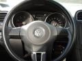 Titan Black 2010 Volkswagen Jetta SE SportWagen Steering Wheel