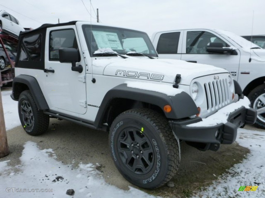 Bright White 2013 Jeep Wrangler Moab Edition 4x4 Exterior Photo #76343566