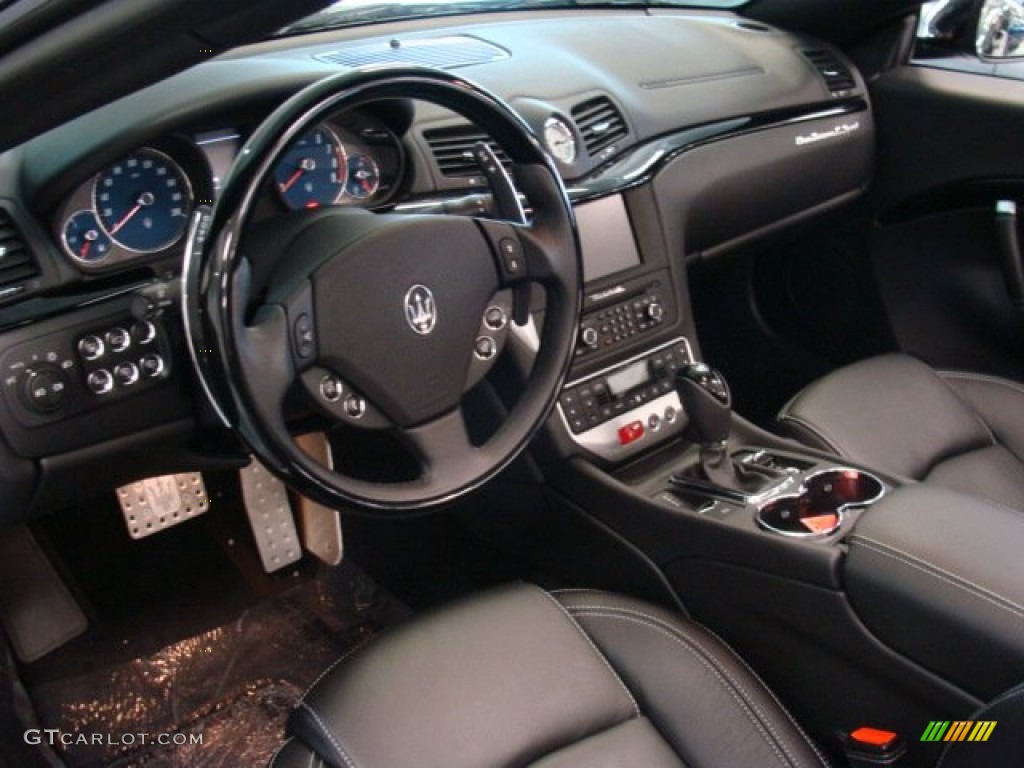Nero Interior 2012 Maserati GranTurismo Convertible GranCabrio Sport Photo #76344049