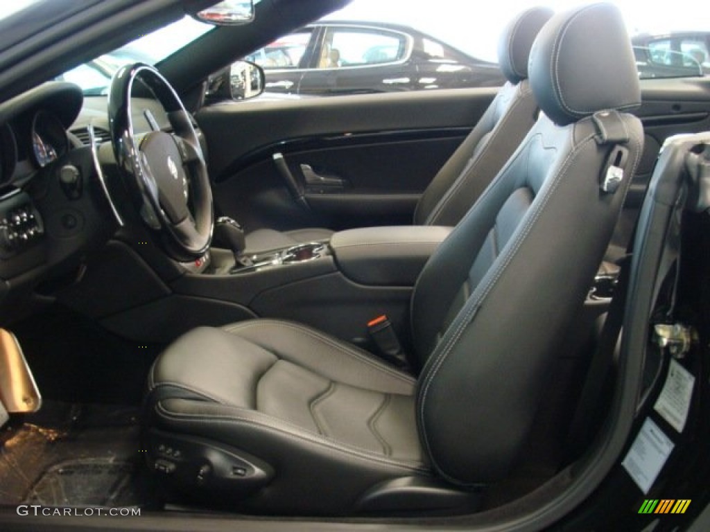 Nero Interior 2012 Maserati GranTurismo Convertible GranCabrio Sport Photo #76344061