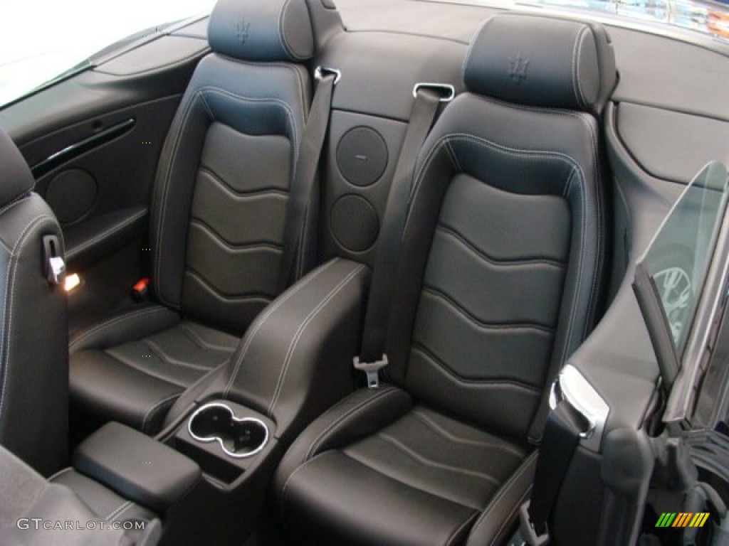 2012 Maserati GranTurismo Convertible GranCabrio Sport Rear Seat Photo #76344229