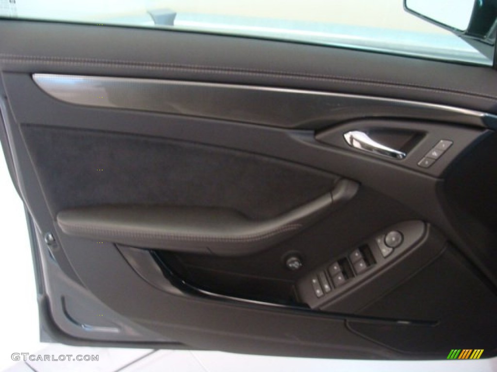 2013 Cadillac CTS -V Sport Wagon Ebony Door Panel Photo #76344490