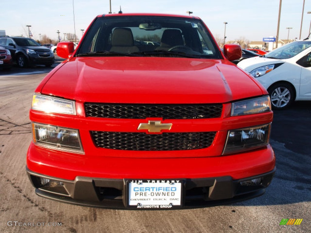 2012 Colorado LT Extended Cab - Victory Red / Ebony photo #8