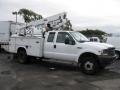 Oxford White 2003 Ford F450 Super Duty XL Supercab Chassis Stake Truck