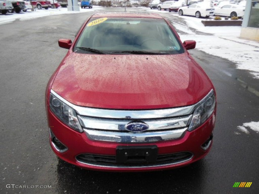 2010 Fusion SEL V6 - Red Candy Metallic / Charcoal Black photo #3