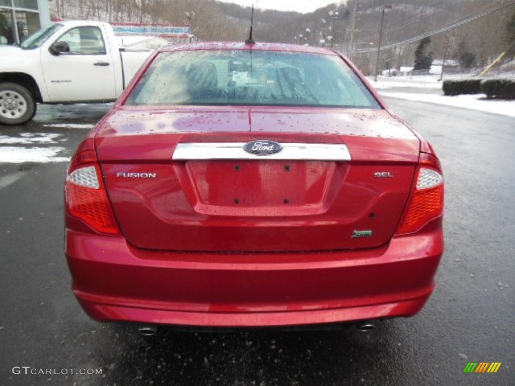 2010 Fusion SEL V6 - Red Candy Metallic / Charcoal Black photo #7