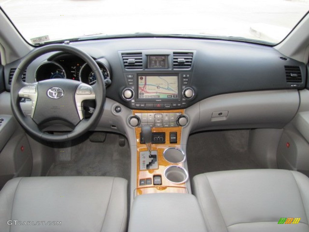 2008 Toyota Highlander Hybrid Limited 4WD Ash Gray Dashboard Photo #76347044