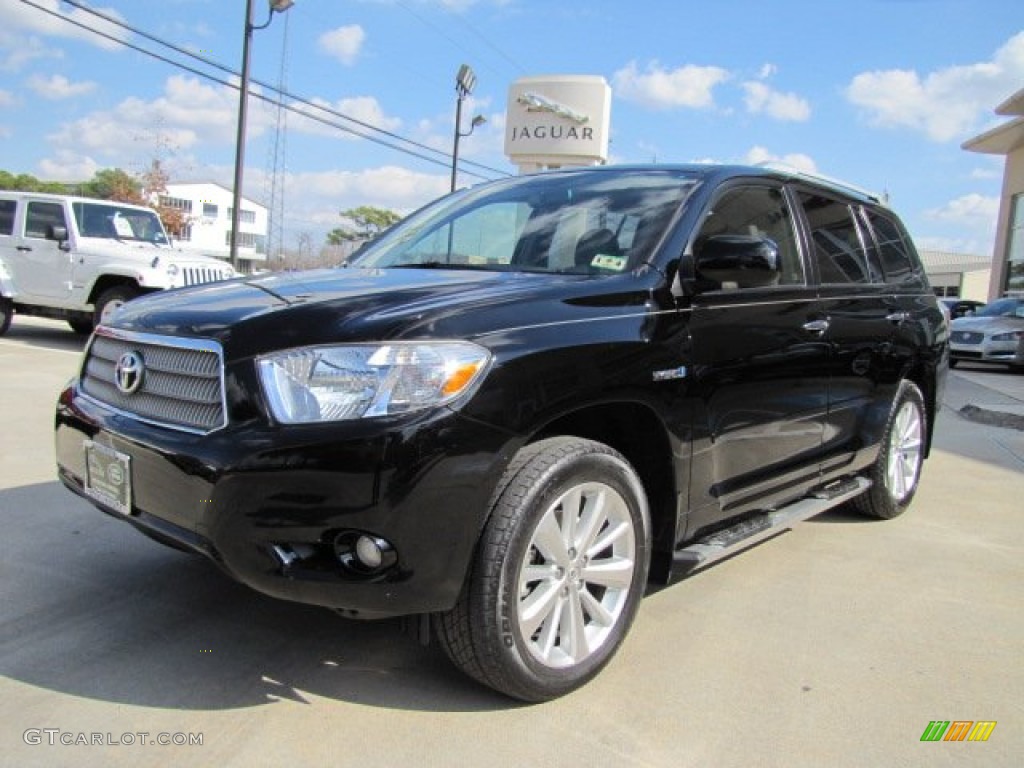 Black 2008 Toyota Highlander Hybrid Limited 4WD Exterior Photo #76347081