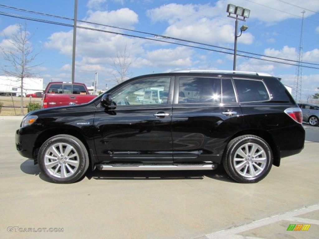 Black 2008 Toyota Highlander Hybrid Limited 4WD Exterior Photo #76347118