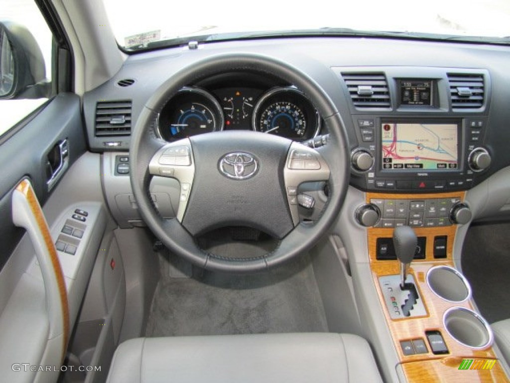 2008 Toyota Highlander Hybrid Limited 4WD Ash Gray Dashboard Photo #76347211