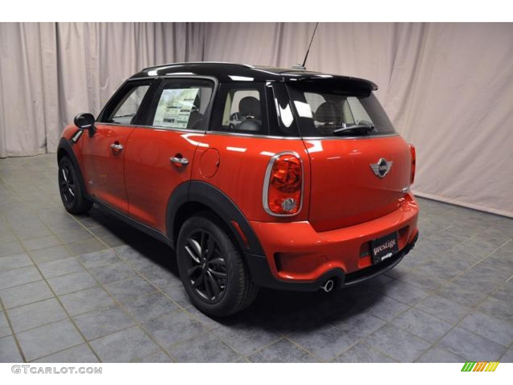 2013 Cooper S Countryman ALL4 AWD - Blazing Red / Polar Beige Gravity Leather photo #19