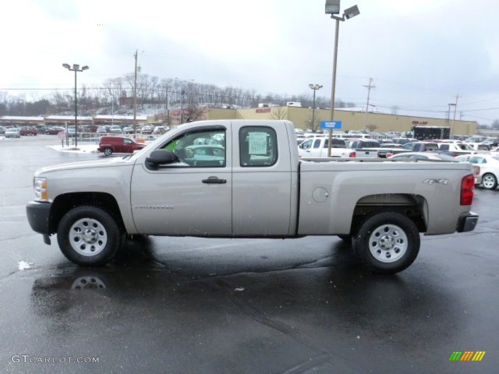 2009 Silverado 1500 Extended Cab 4x4 - Silver Birch Metallic / Dark Titanium photo #6