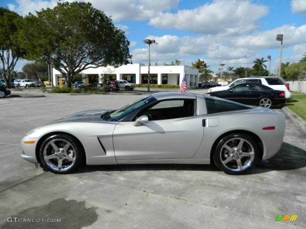 2007 Corvette Coupe - Machine Silver Metallic / Ebony photo #6
