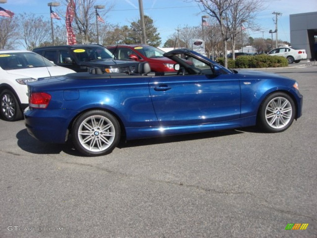 2010 1 Series 128i Convertible - Le Mans Blue Metallic / Black photo #3