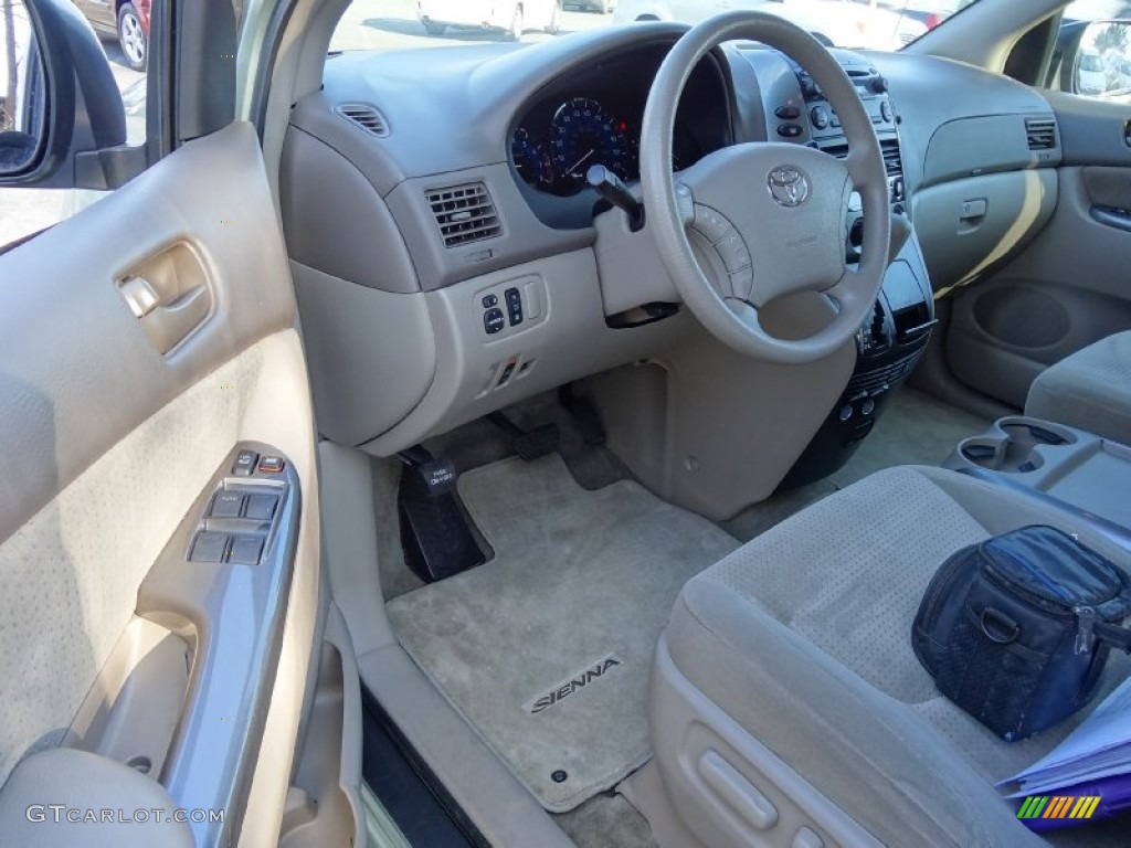 Stone Interior 2008 Toyota Sienna LE AWD Photo #76355578