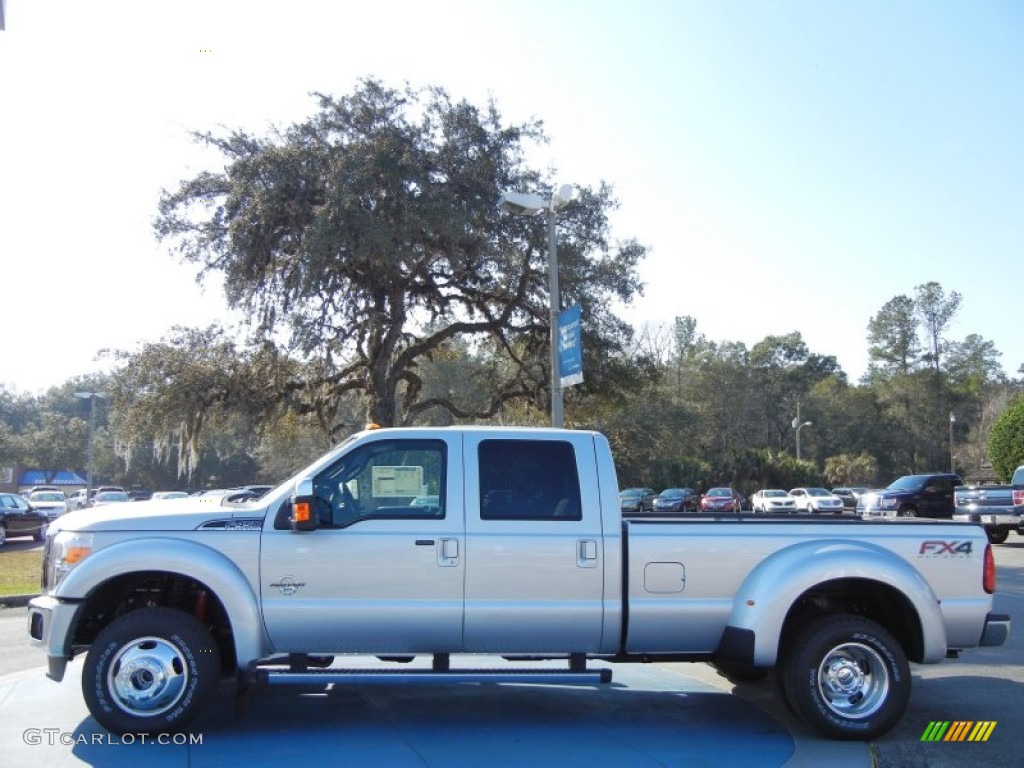 Ingot Silver Metallic 2013 Ford F450 Super Duty Lariat Crew Cab 4x4 Exterior Photo #76355653