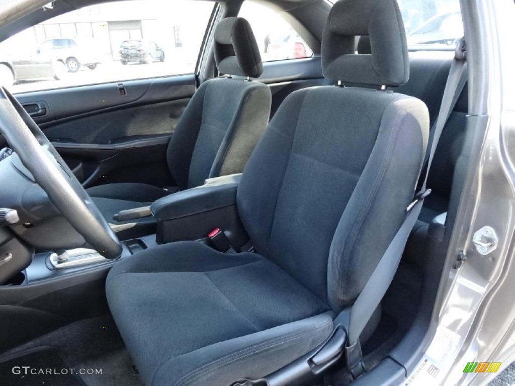 Black Interior 2004 Honda Civic EX Coupe Photo #76356679