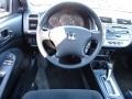 Black 2004 Honda Civic EX Coupe Dashboard