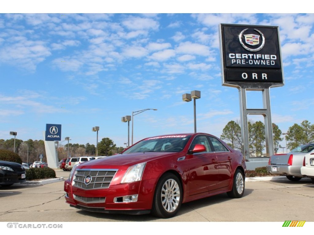 2010 CTS 3.6 Sedan - Crystal Red Tintcoat / Cashmere/Cocoa photo #1