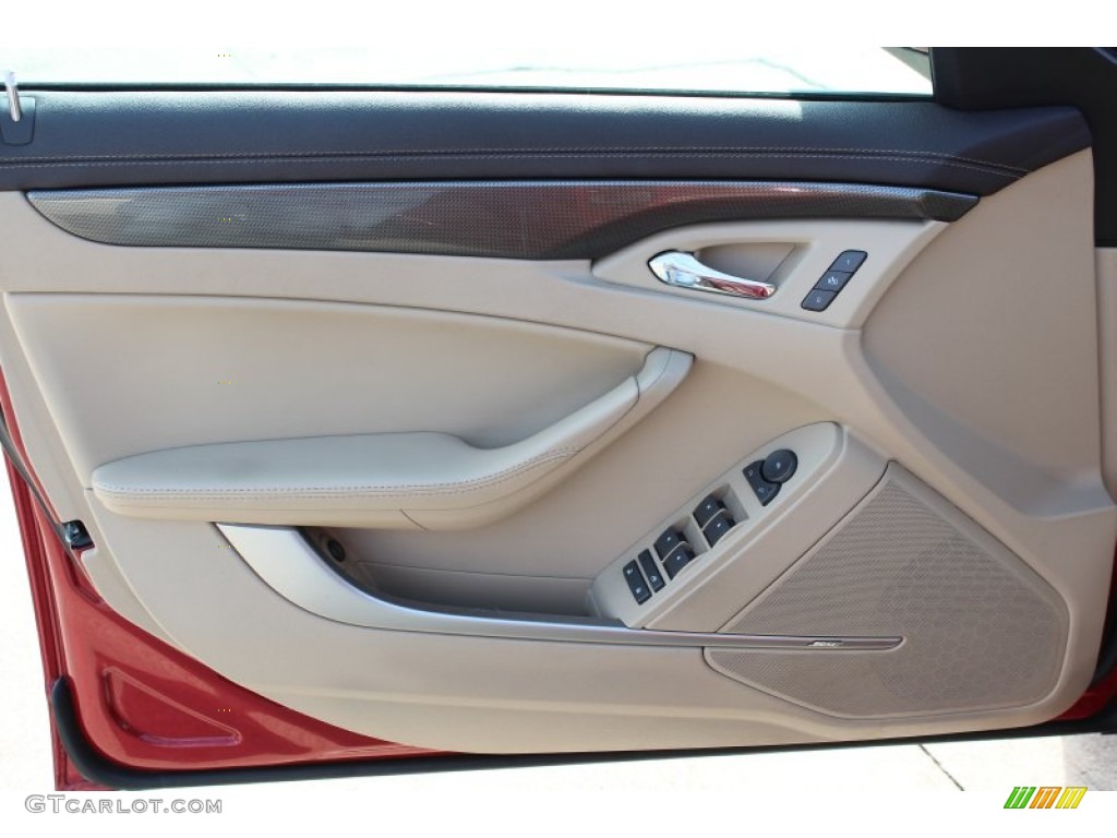 2010 CTS 3.6 Sedan - Crystal Red Tintcoat / Cashmere/Cocoa photo #12