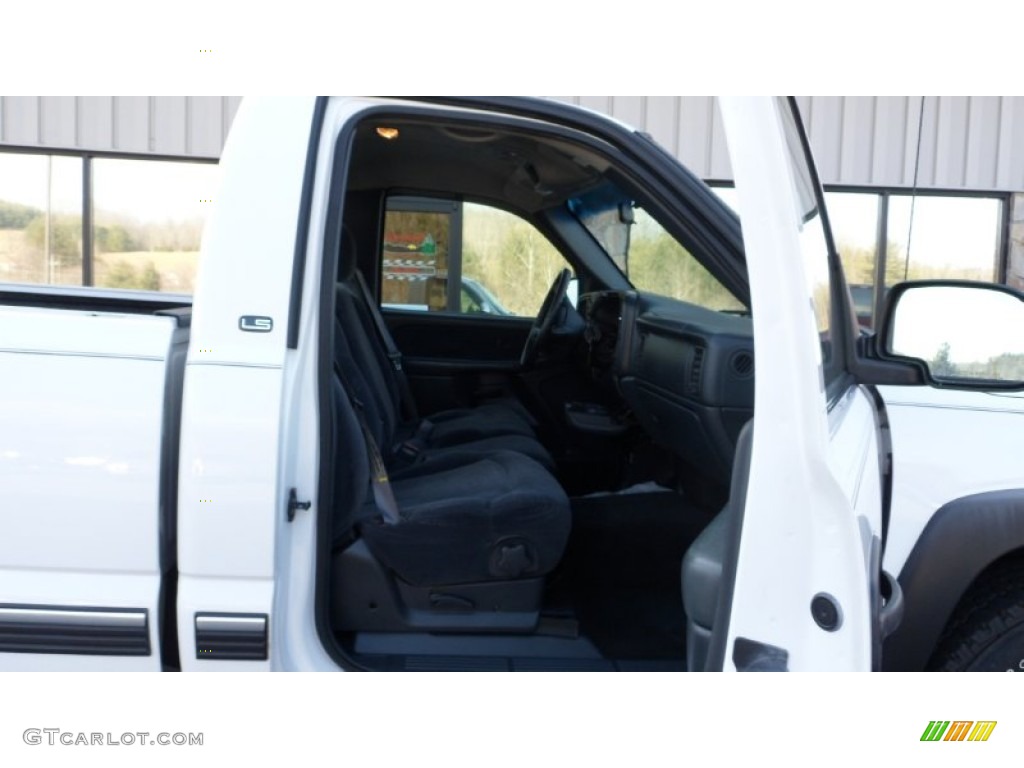 2000 Silverado 1500 LS Regular Cab 4x4 - Summit White / Graphite photo #9