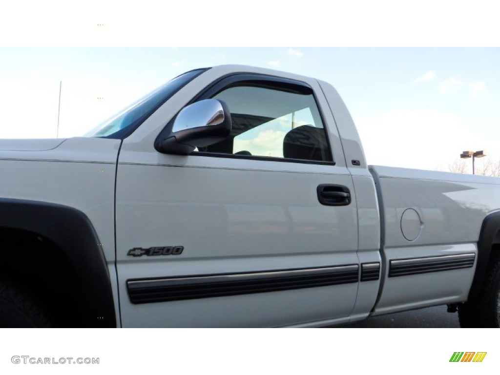 2000 Silverado 1500 LS Regular Cab 4x4 - Summit White / Graphite photo #10