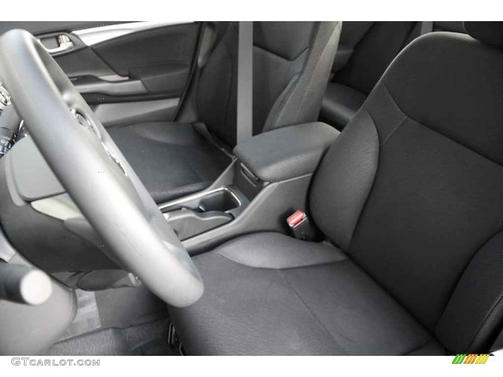 2013 Civic EX Sedan - Polished Metal Metallic / Black photo #11
