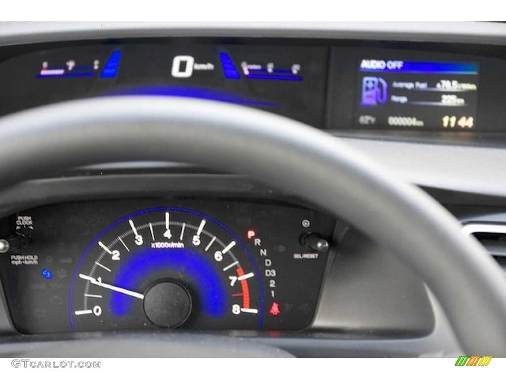 2013 Civic EX Sedan - Polished Metal Metallic / Black photo #16