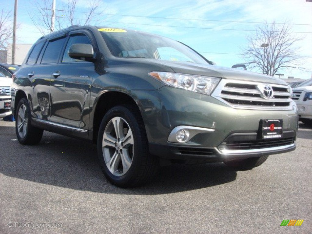 2012 Highlander Limited 4WD - Cypress Green Pearl / Sand Beige photo #1