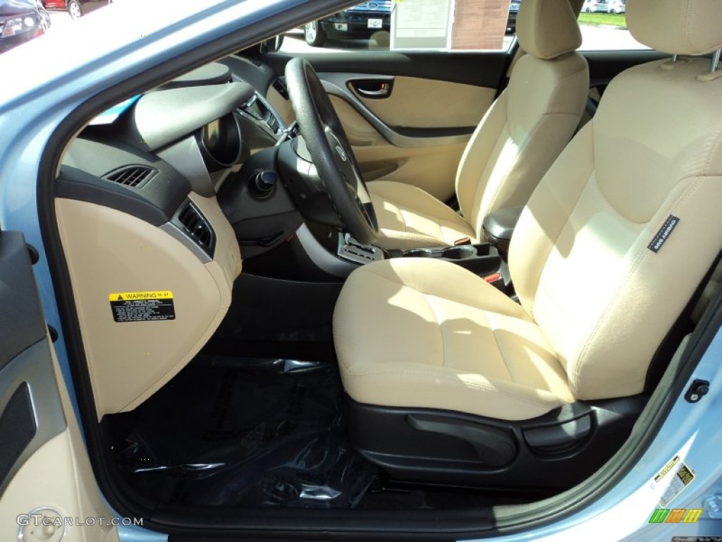 Beige Interior 2011 Hyundai Elantra GLS Photo #76361404