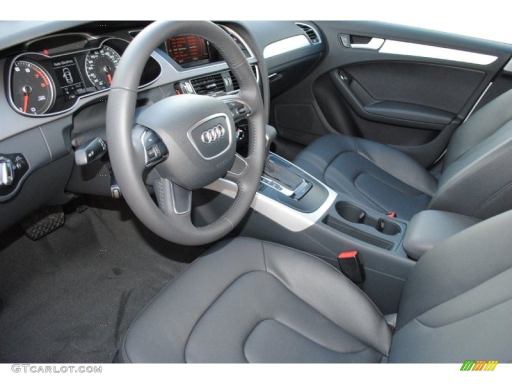 Black Interior 2013 Audi A4 2.0T Sedan Photo #76362936