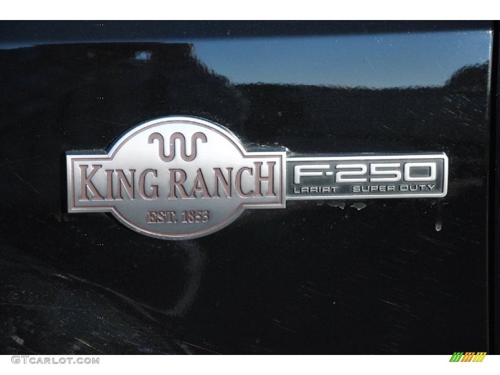 2007 F250 Super Duty King Ranch Crew Cab 4x4 - Black / Castano Brown Leather photo #17