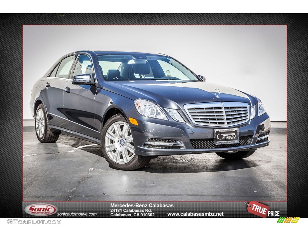 2013 E 350 Sedan - Steel Grey Metallic / Black photo #1