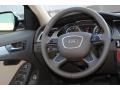 Velvet Beige/Moor Brown 2013 Audi A4 2.0T quattro Sedan Steering Wheel