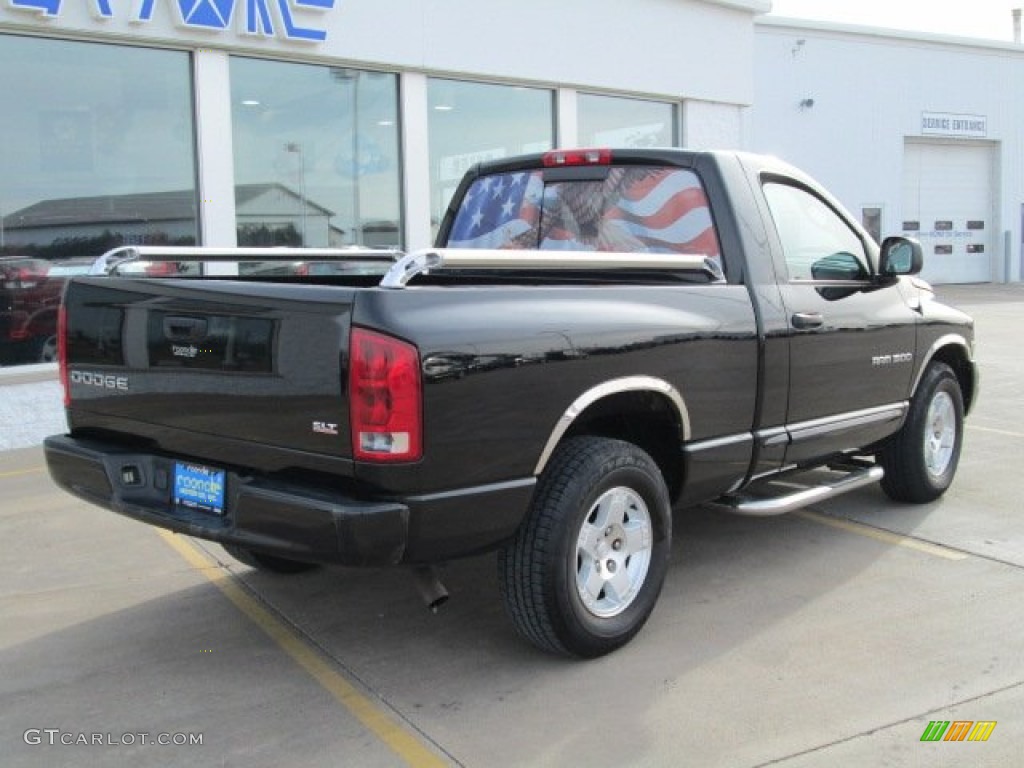 2004 Ram 1500 SLT Regular Cab - Black / Dark Slate Gray photo #10