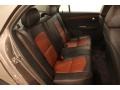 2011 Chevrolet Malibu Ebony/Brick Interior Rear Seat Photo