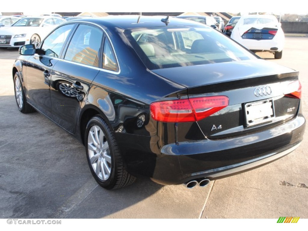 2013 A4 2.0T Sedan - Phantom Black Pearl / Black photo #4