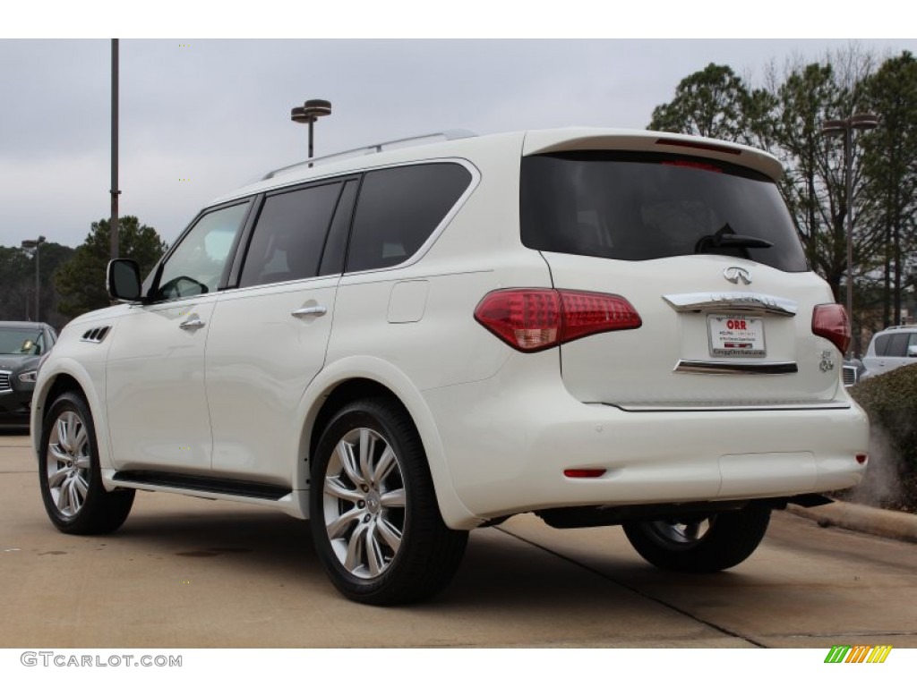 2013 QX 56 - Moonlight White / Graphite photo #3